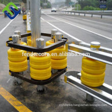 Highway guardrail EVA safety roller barrier